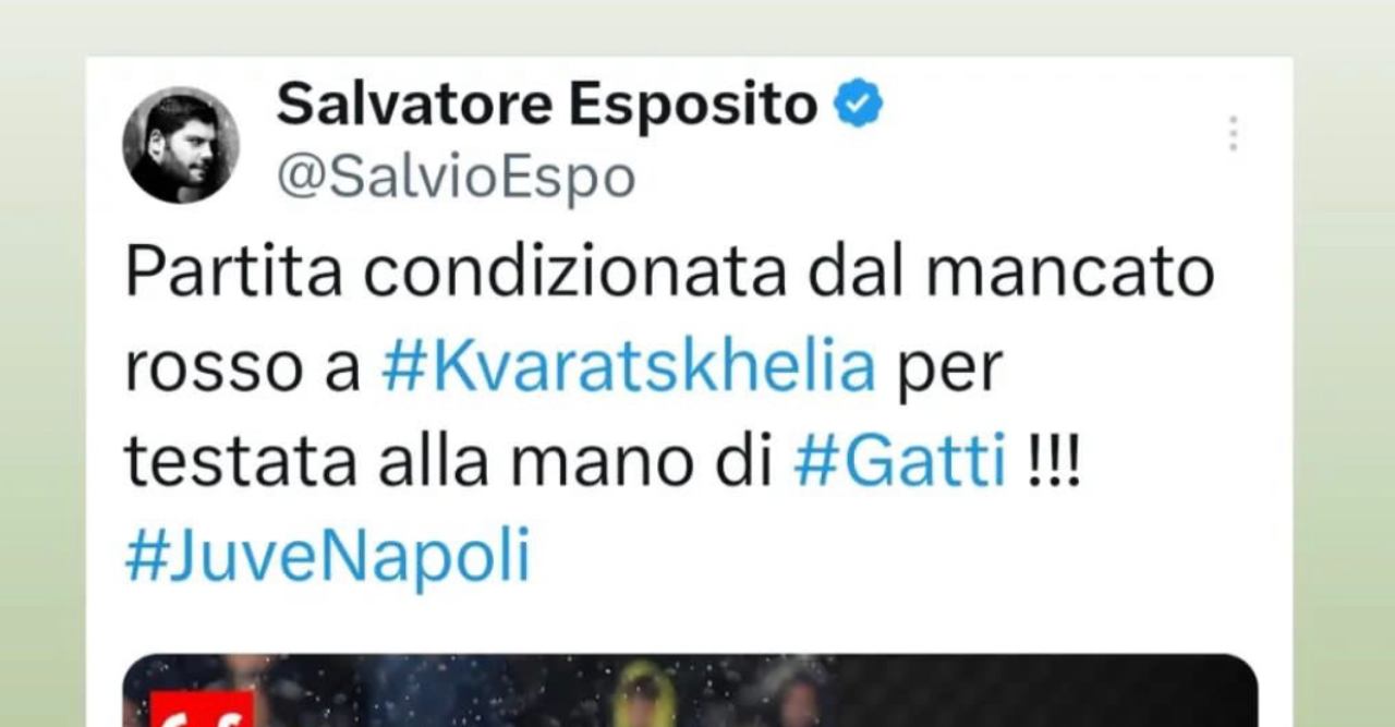 Salvatore Esposito Juventus Napoli (foto Instagram @salvatoreesposito) - Calcionow