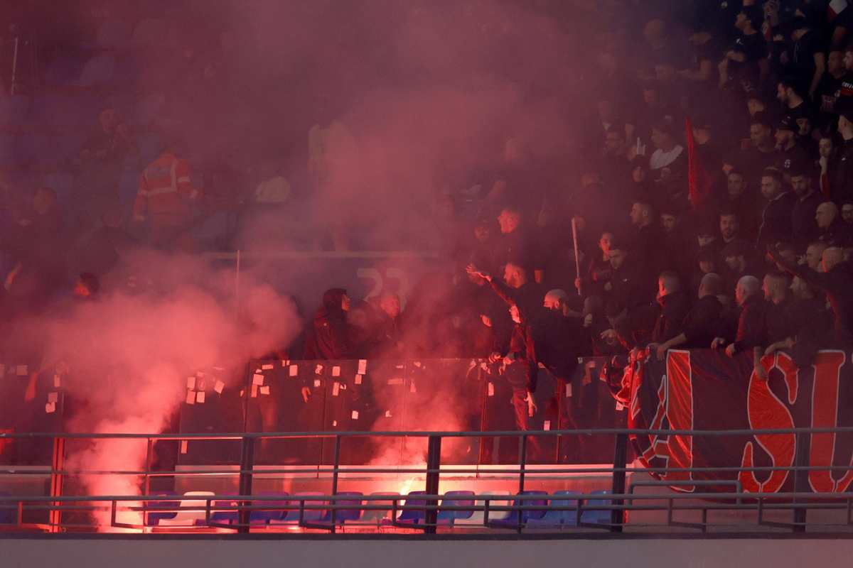 marsiglia lione tifosi bus grosso sanzione