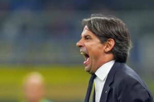 La furia di Simone Inzaghi, tecnico dell'Inter