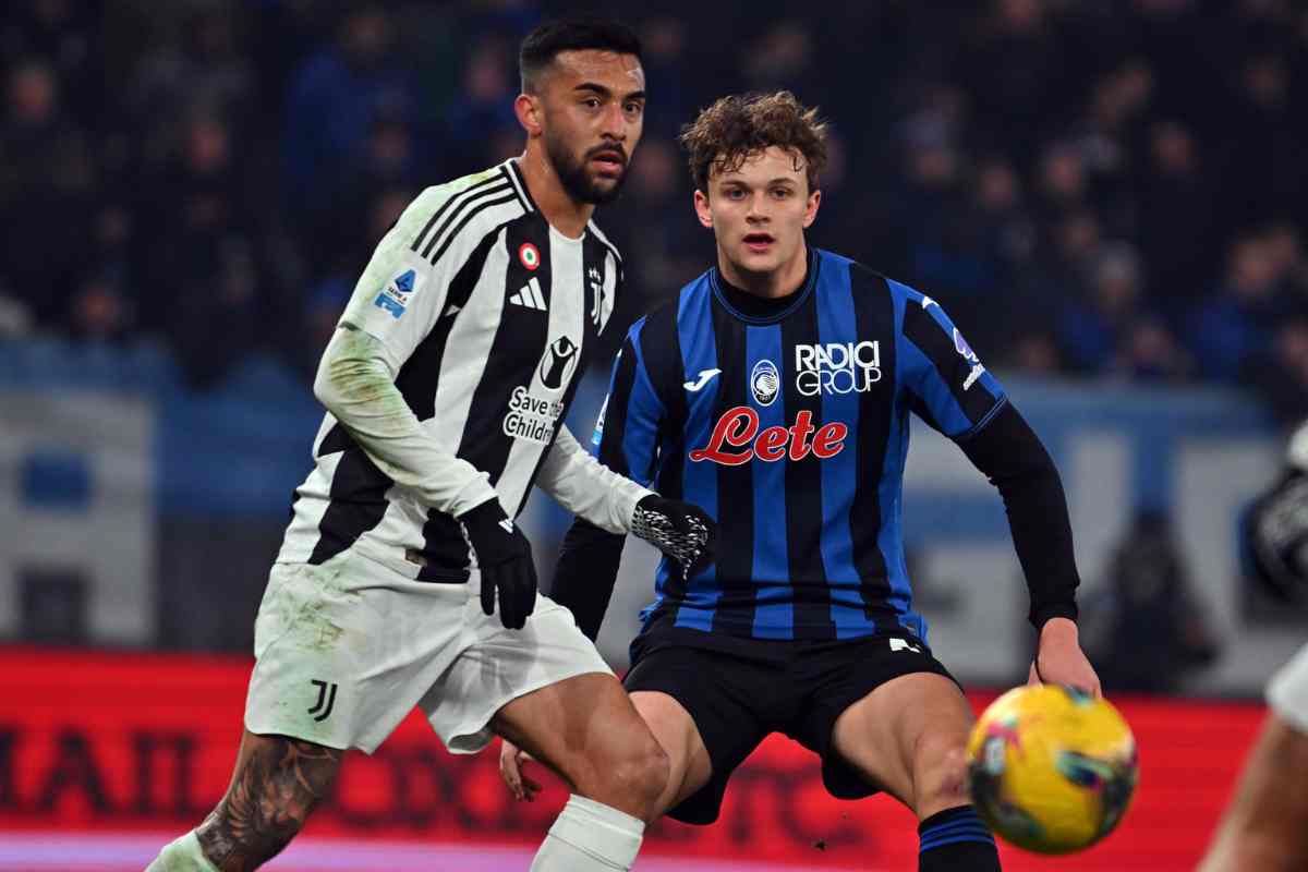 Nico Gonzalez in campo durante Juve-Atalanta